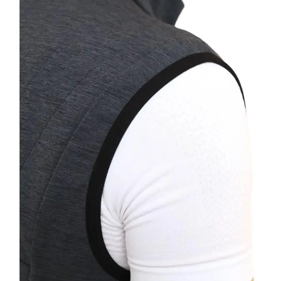 Giacca Lenz Heat Vest 2.0 Men + 2 Heat Pads Black Grey Melange