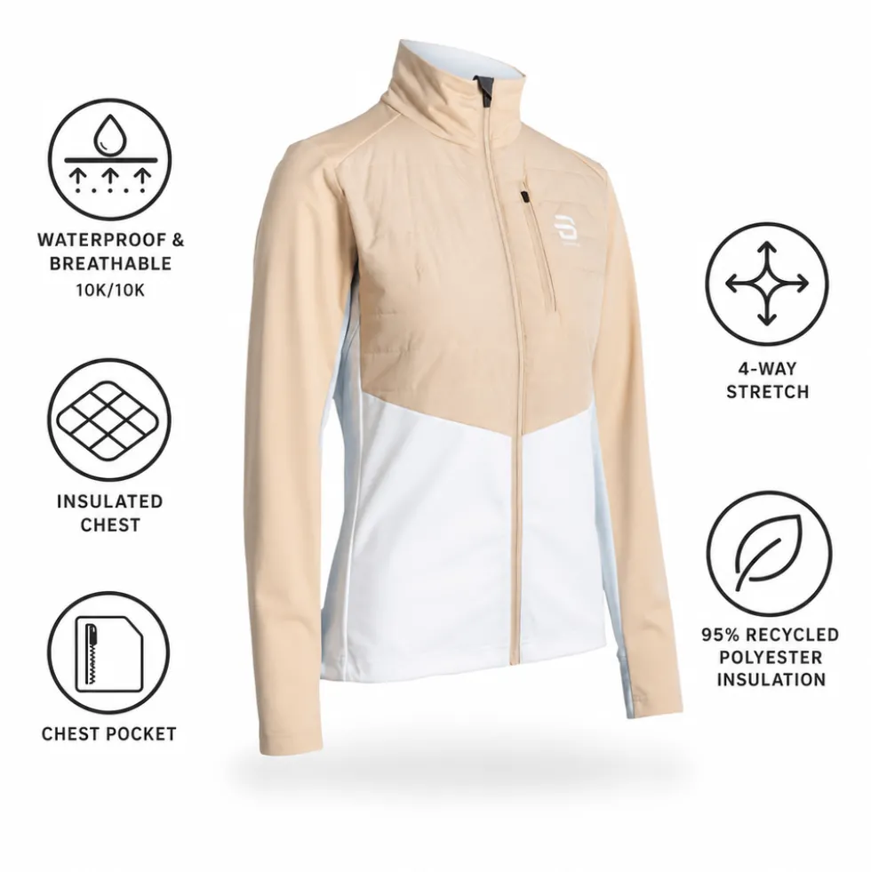 Giacca sci di fondo Bjorn Daehlie Jacket Power Women Warm Sand
