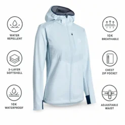 Giacca sci di fondo Bjorn Daehlie Jacket Power Wmn Moonstone Blue