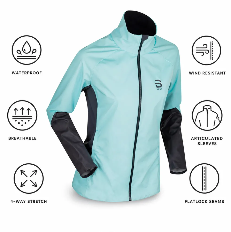 Giacca sci di fondo Bjorn Daehlie Jacket Elite Wmn Iced Aqua