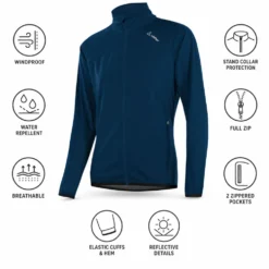 Giacca sci di fondo Loffler W Jacket Alpha WS Light Deep Water