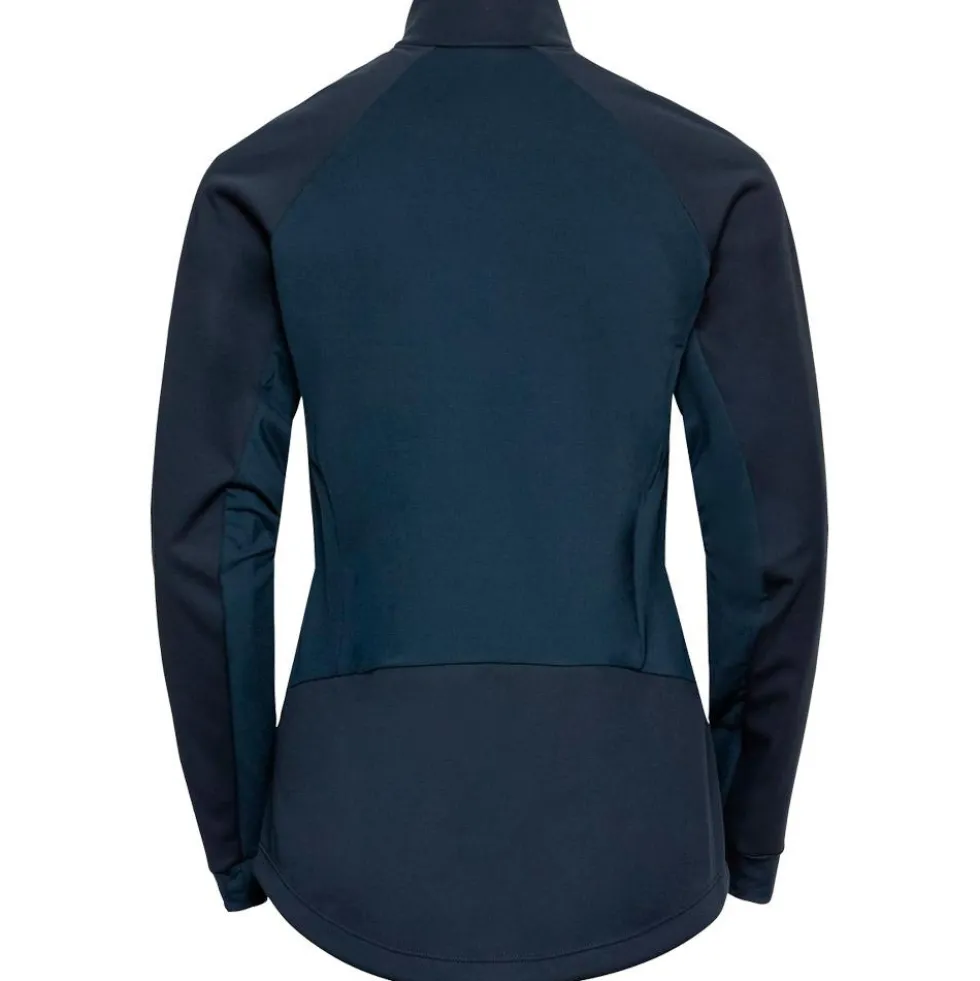 Giacca sci di fondo Odlo Brensholmen Wmn Jkt Dark Sapphire Reef Waters