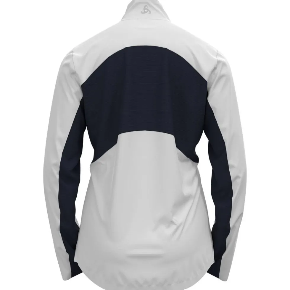 Giacca sci di fondo Odlo Markenes Wmn Jkt White/Dark Sapphire