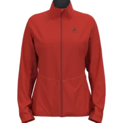 Giacca sci di fondo Odlo Markenes Wmn Jkt Living Coral Spiced Apple