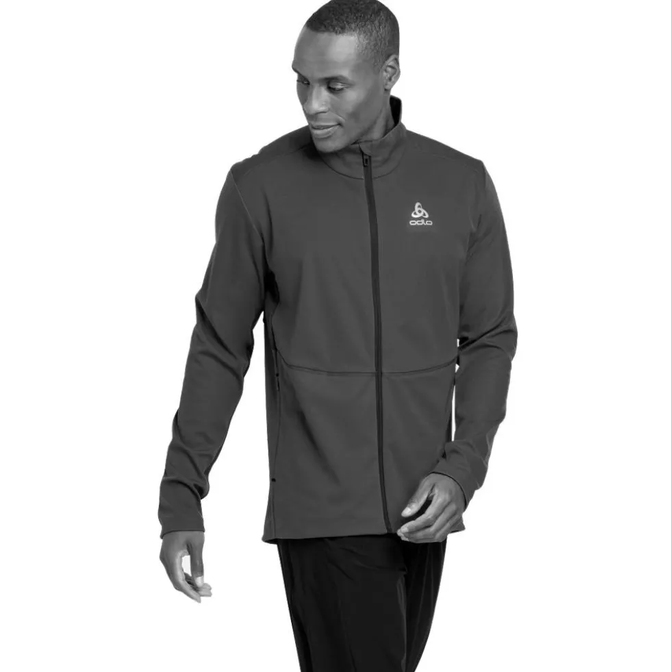 Giacca sci di fondo Odlo Markenes Jkt Lime Green Black