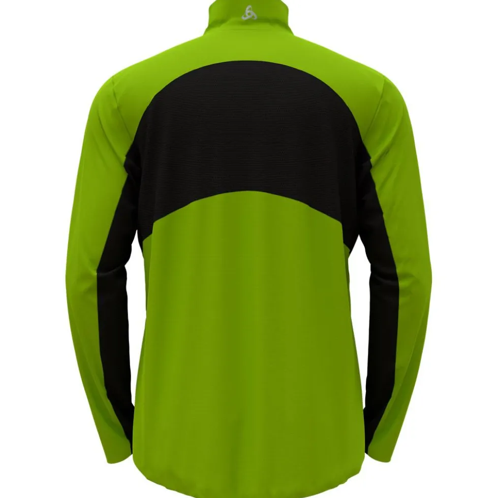 Giacca sci di fondo Odlo Markenes Jkt Lime Green Black