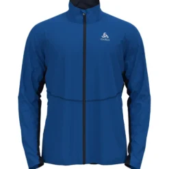 Giacca sci di fondo Odlo Markenes Jkt Nautical Blue/Dark Sapphire