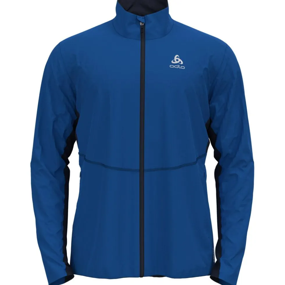Giacca sci di fondo Odlo Markenes Jkt Nautical Blue/Dark Sapphire