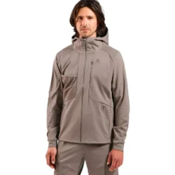 Giacca sci di fondo Odlo Zeroweight Windproof X Warm Jkt Cinder