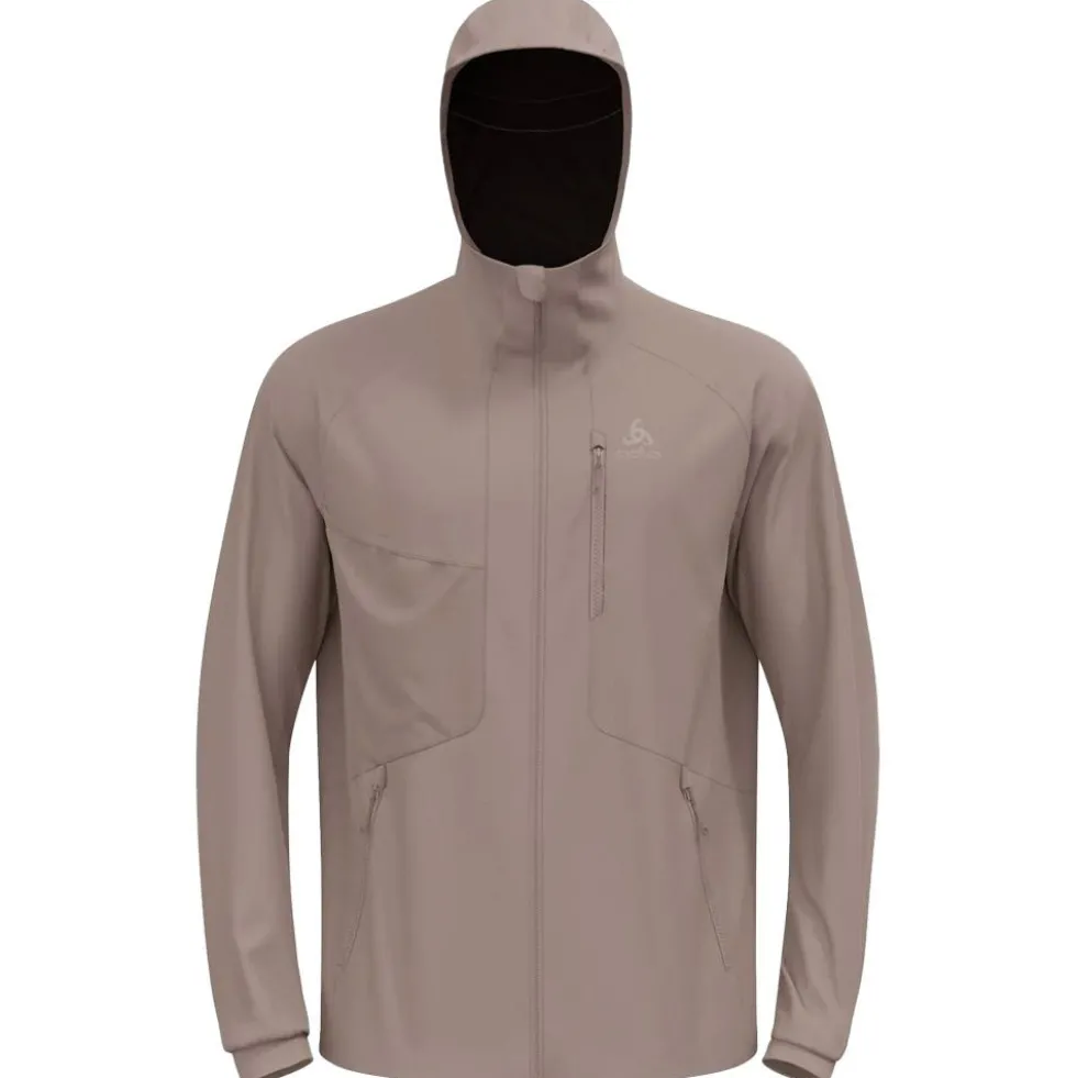 Giacca sci di fondo Odlo Zeroweight Windproof X Warm Jkt Cinder