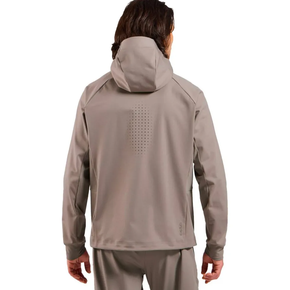 Giacca sci di fondo Odlo Zeroweight Windproof X Warm Jkt Cinder