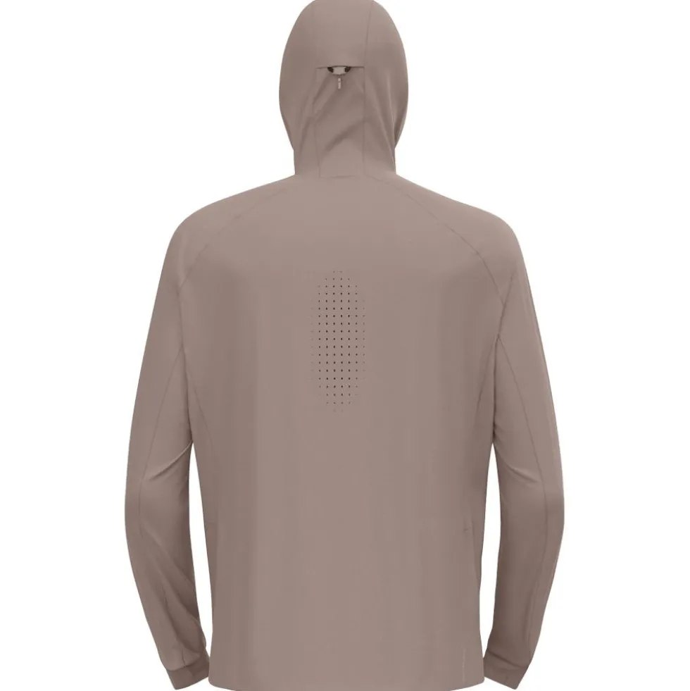 Giacca sci di fondo Odlo Zeroweight Windproof X Warm Jkt Cinder