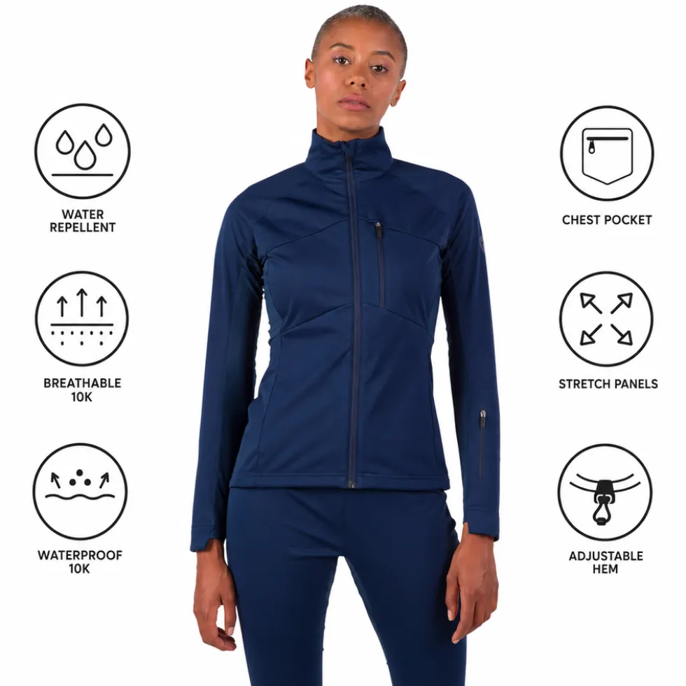 Giacca sci di fondo Rossignol W Genetys Jkt Dark Navy