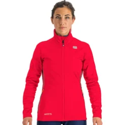 Giacca sci di fondo Sportful Squadra Wmn Jkt Raspberry/Red Wine