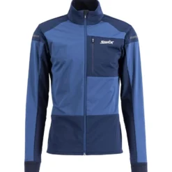 Giacca sci di fondo Swix Dynamic Jacket Lake Blue Dark Navy
