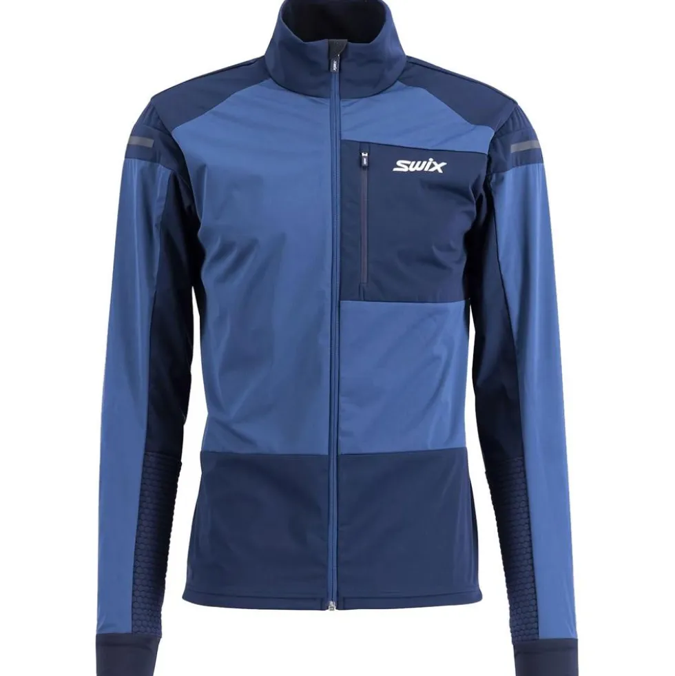 Giacca sci di fondo Swix Dynamic Jacket Lake Blue Dark Navy
