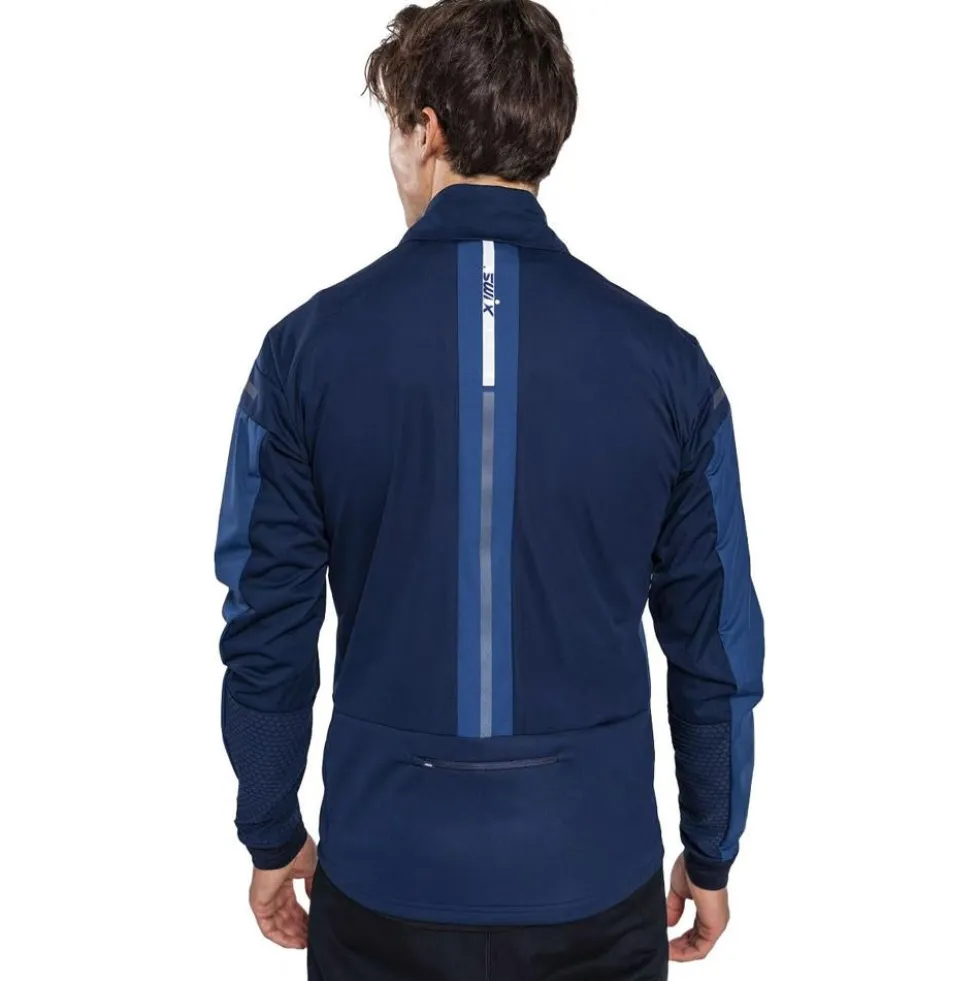 Giacca sci di fondo Swix Dynamic Jacket Lake Blue Dark Navy