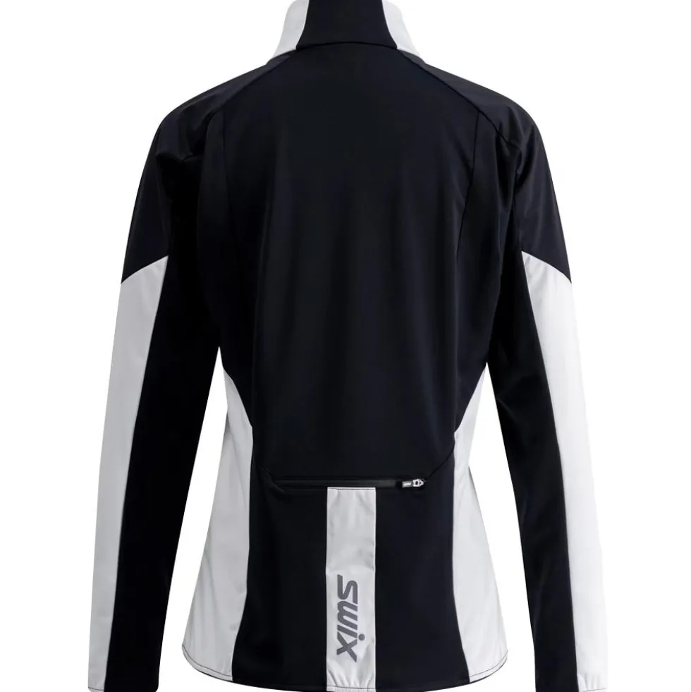 Giacca sci di fondo Swix Focus Wind Jacket W Bright White Black