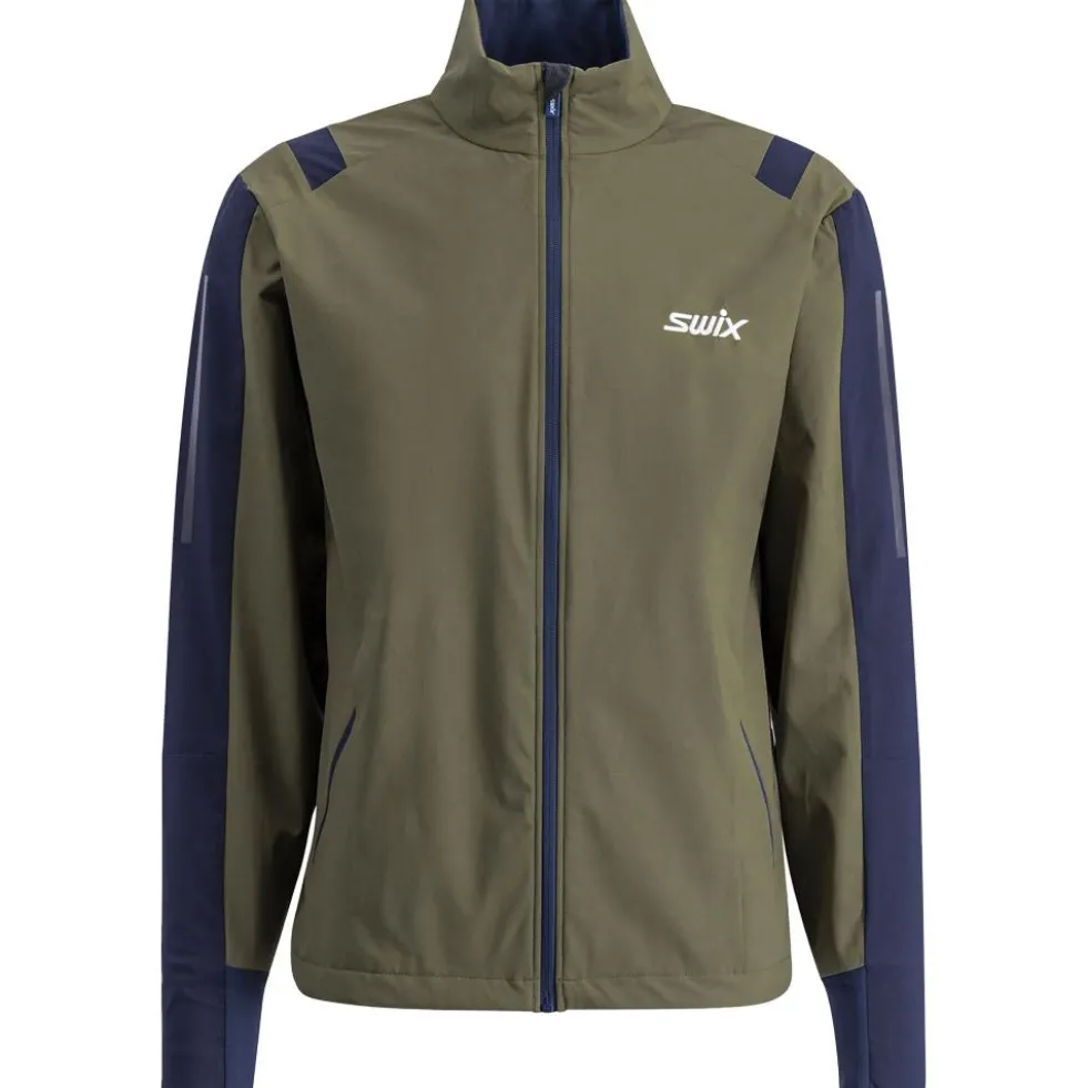 Giacca sci di fondo Swix Infinity Jkt Men Olive Dark Navy