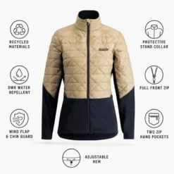 Giacca sci di fondo Swix Infinity Hybrid Insulated W Dune Black
