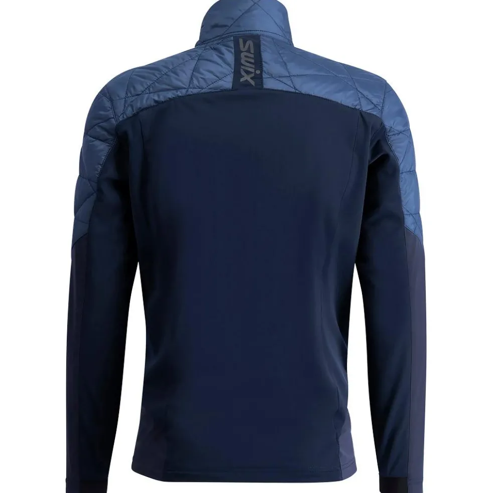 Giacca sci di fondo Swix Infinity Hybrid Insulated Lake Blue Dark Navy