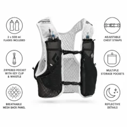 Gilet da trail Black Diamond Distance 2 Hydration Vest Alloy