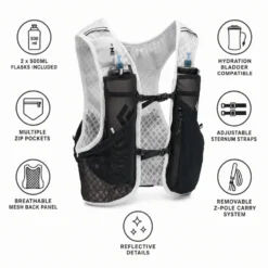 Gilet da trail Black Diamond Distance 6 Hydration Vest Alloy