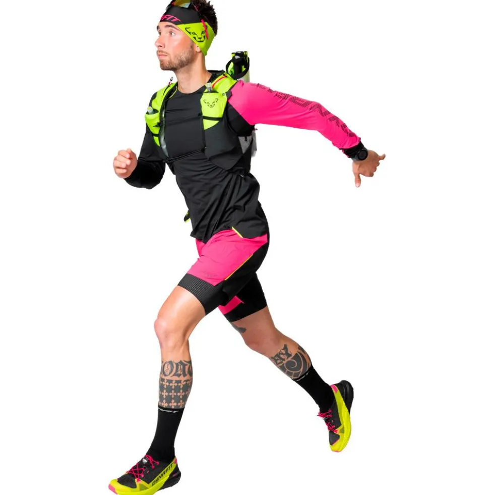 Gilet da trail Dynafit Dna 8 Vest Fluo Yellow Black Out