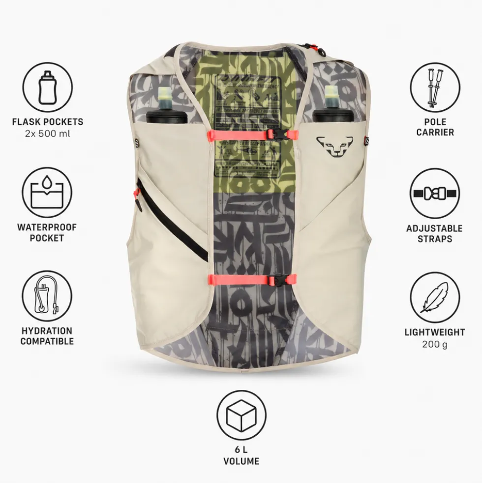 Gilet da trail Dynafit Trail 6 Vest Overcast