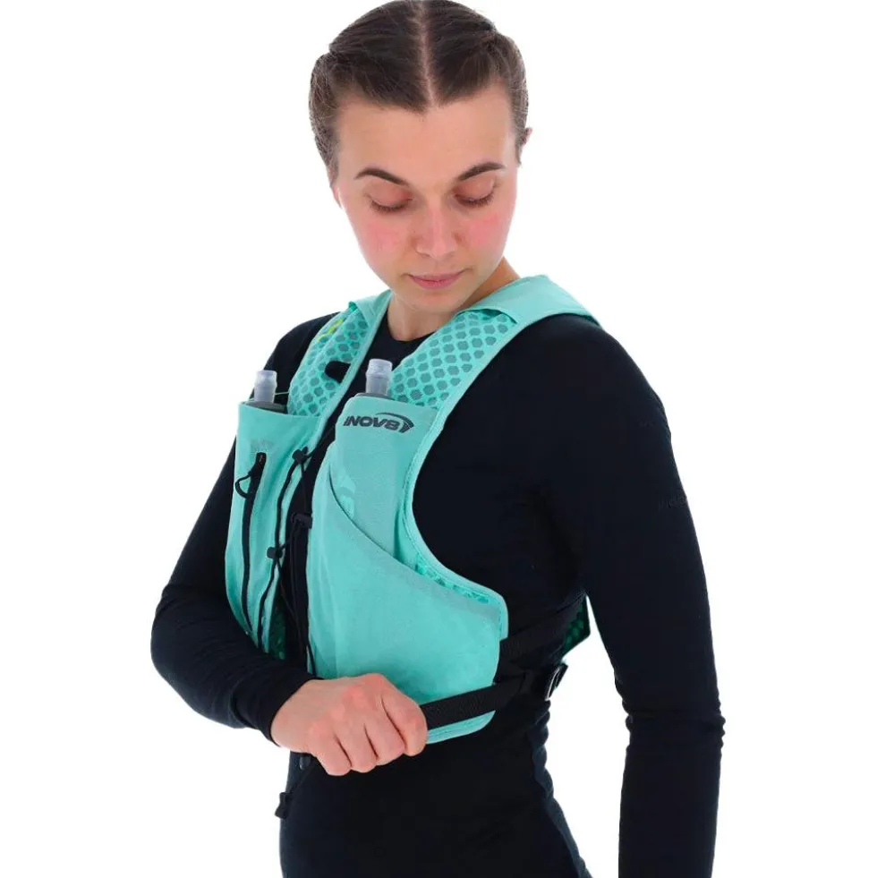 Gilet da trail Inov-8 Racepac 4 Black Light Green