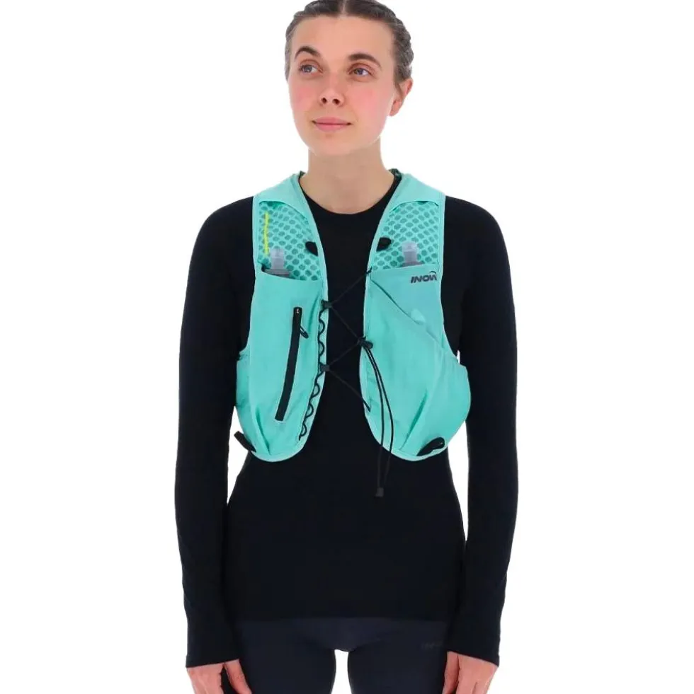 Gilet da trail Inov-8 Racepac 4 Black Light Green