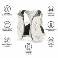 Gilet da trail Osprey Dyna Pro 10 Mystery White