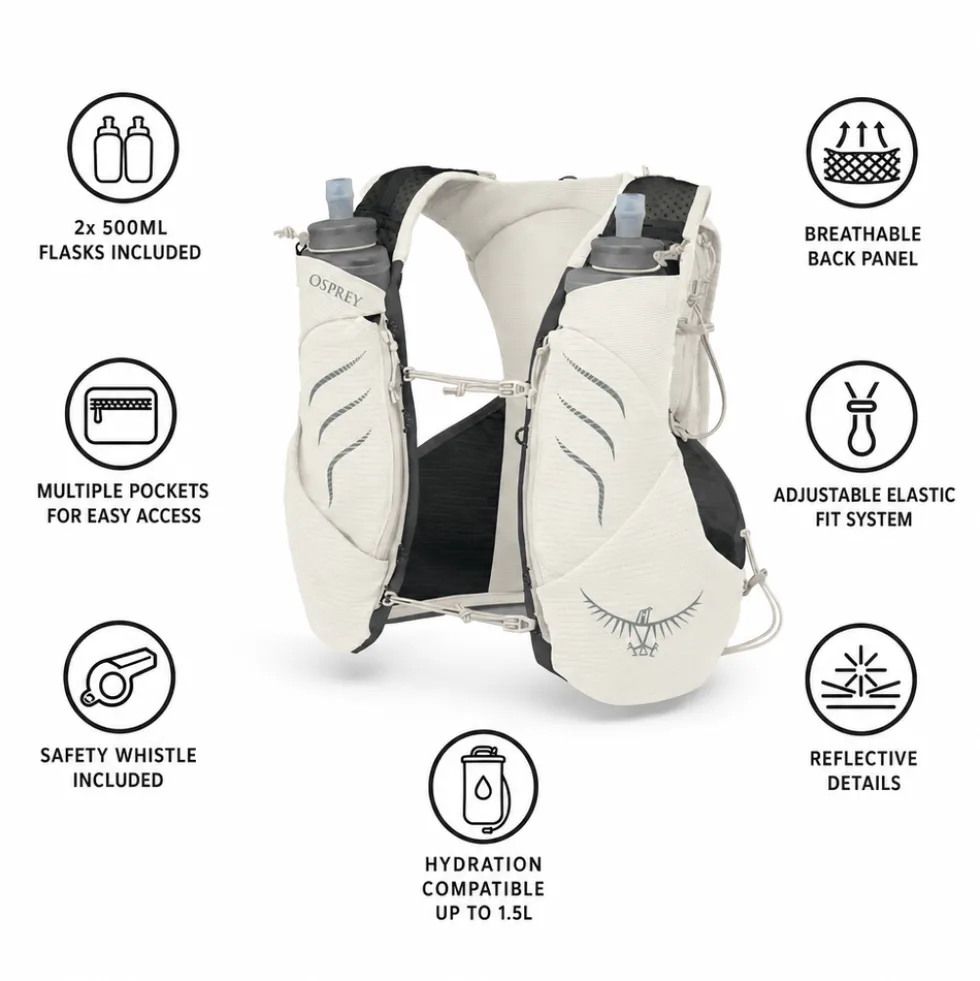 Gilet da trail Osprey Dyna Pro 10 Mystery White
