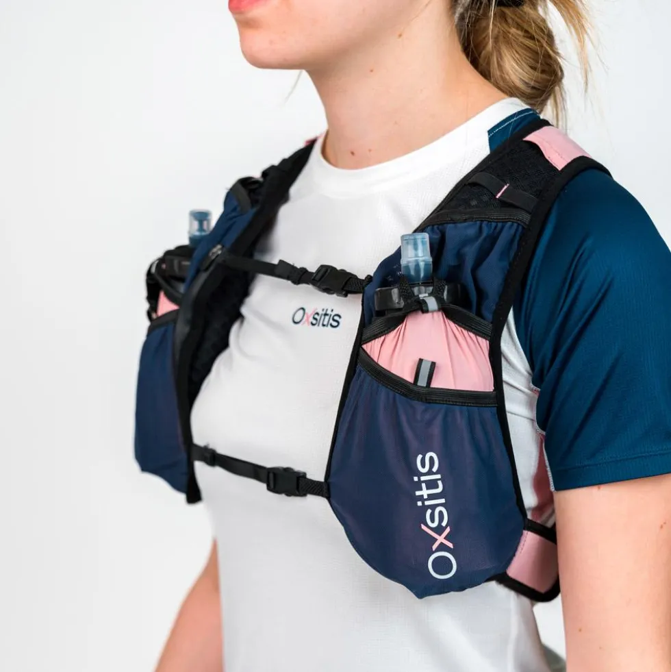 Gilet da trail Oxsitis Gravity 10 Women Blue Pink