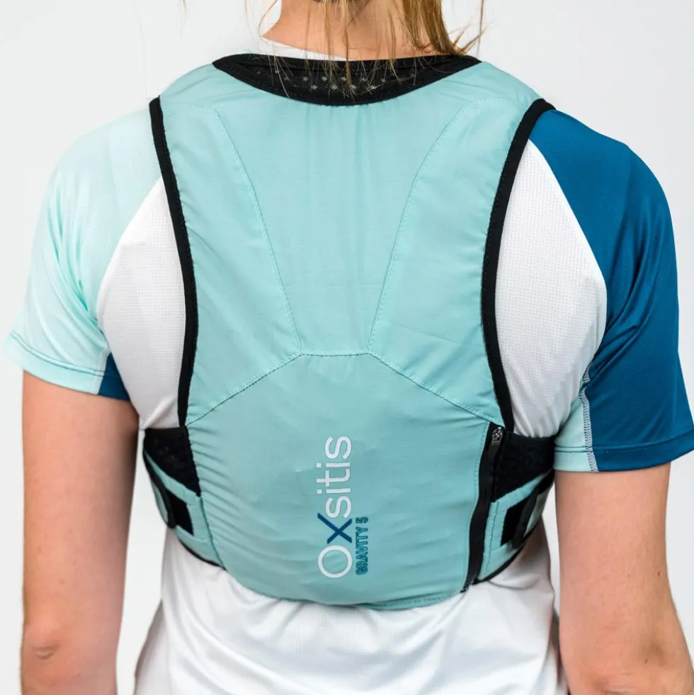 Gilet da trail Oxsitis Gravity 5 Women Light Blue