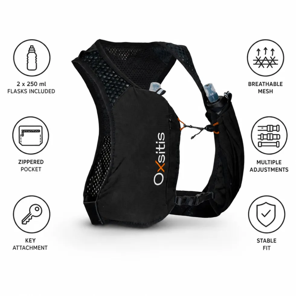 Gilet da trail Oxsitis X-Light 2L Black