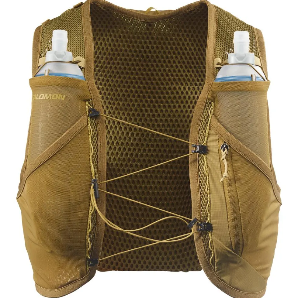 Gilet da trail Salomon Active Skin 8 Set Brillant Olive Willow