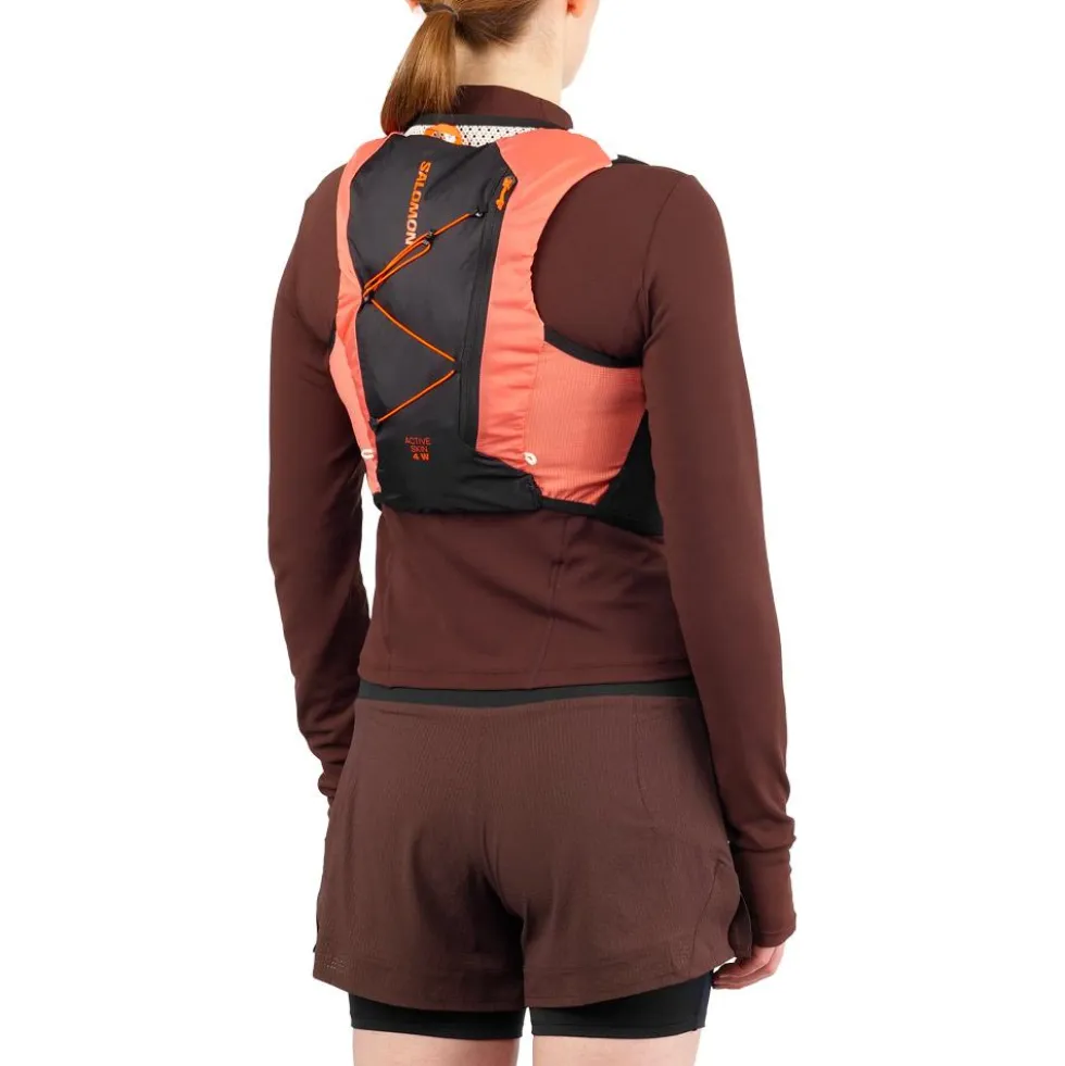 Gilet da trail Salomon Active Skin 4 Women Set Emerglow Black
