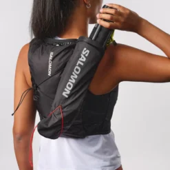 Gilet da trail Salomon Active Skin 4 Women Set Black Metal