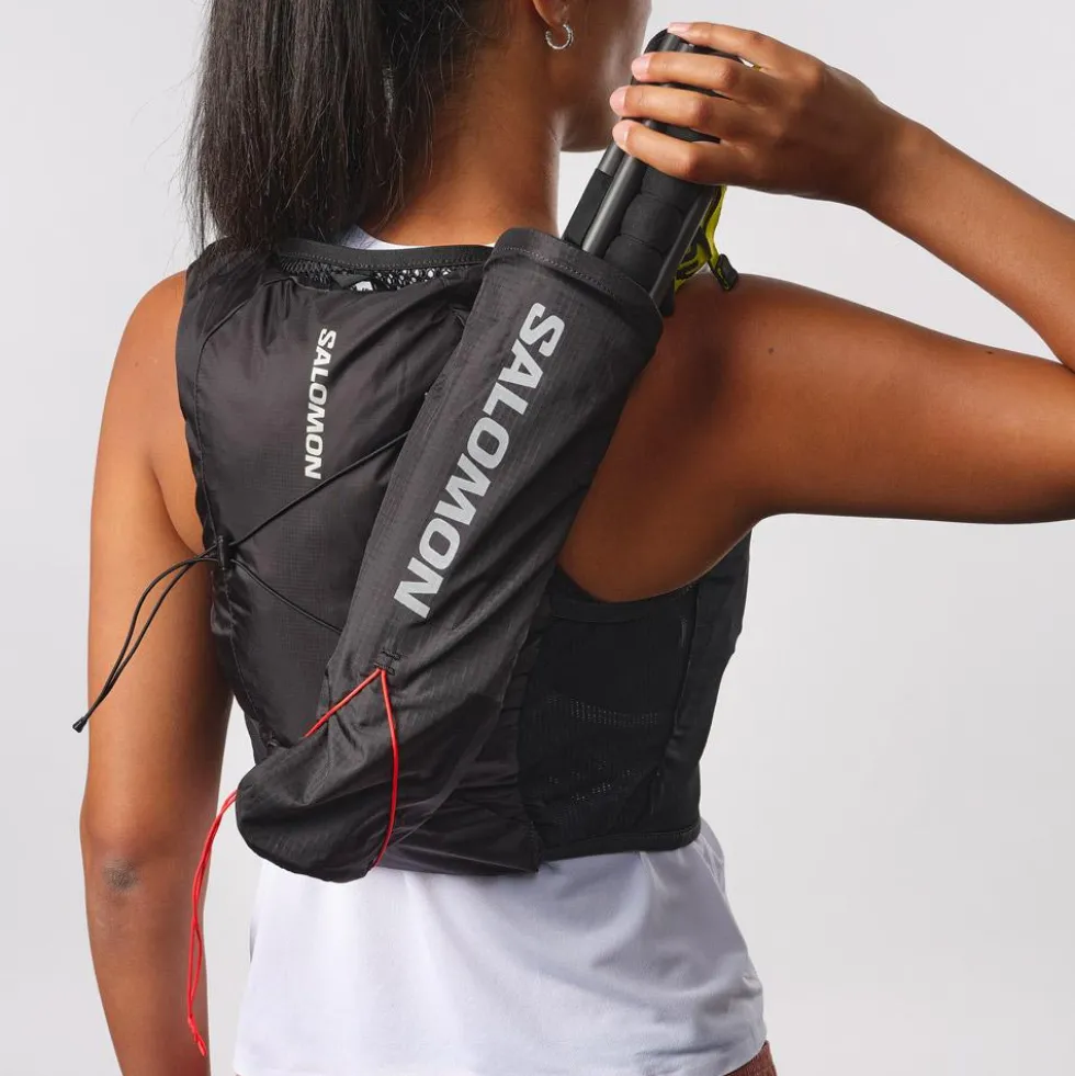 Gilet da trail Salomon Active Skin 4 Women Set Black Metal