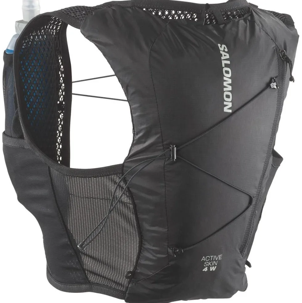 Gilet da trail Salomon Active Skin 4 Women Set Black Metal