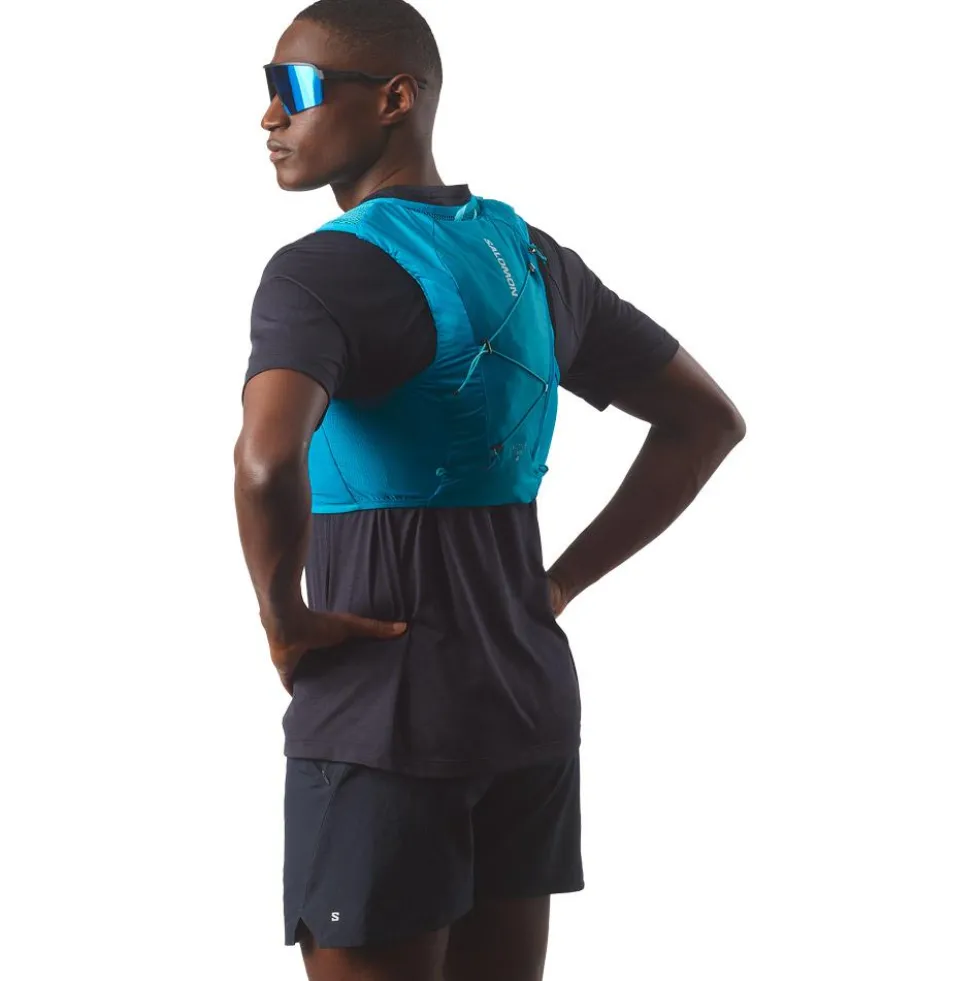 Gilet da trail Salomon Active Skin 4 Set Blue Danube