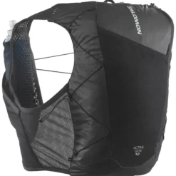 Gilet da trail Salomon Active Skin 12 Set Black Metal