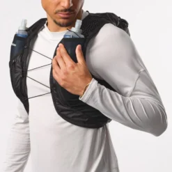Gilet da trail Salomon Active Skin 12 Set Black Metal