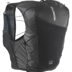 Gilet da trail Salomon Active Skin 12 Women Set Black Metal