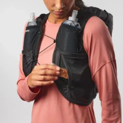 Gilet da trail Salomon Active Skin 12 Women Set Black Metal