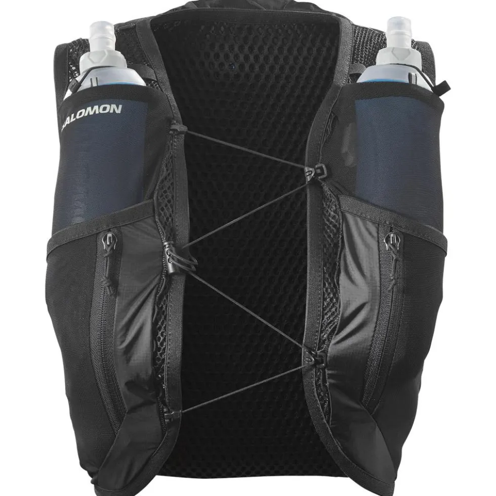 Gilet da trail Salomon Active Skin 12 Women Set Black Metal