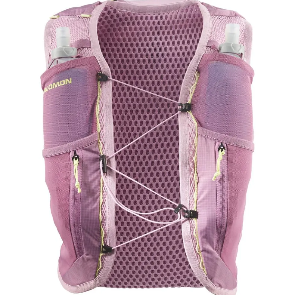 Gilet da trail Salomon Active Skin 12 Women Set Dawn Pink Dusky Orchid Butterly
