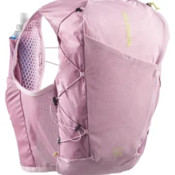 Gilet da trail Salomon Active Skin 12 Women Set Dawn Pink Dusky Orchid Butterly