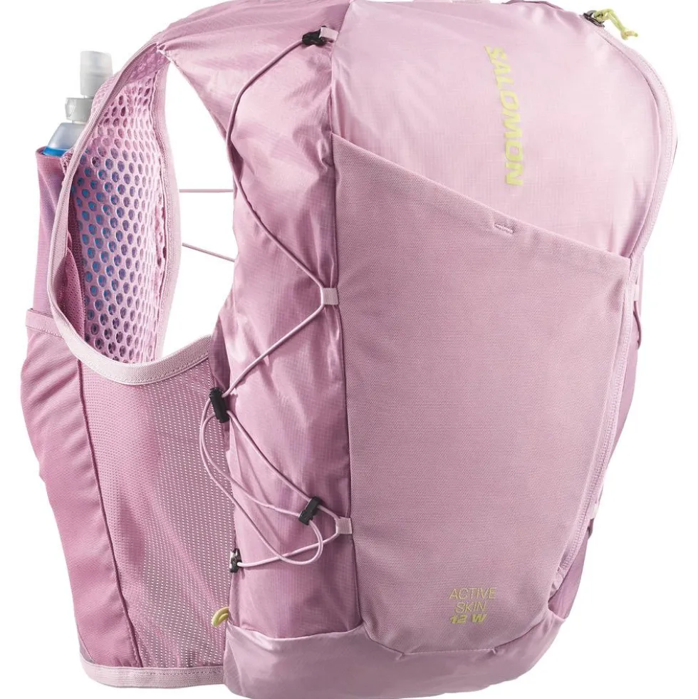 Gilet da trail Salomon Active Skin 12 Women Set Dawn Pink Dusky Orchid Butterly